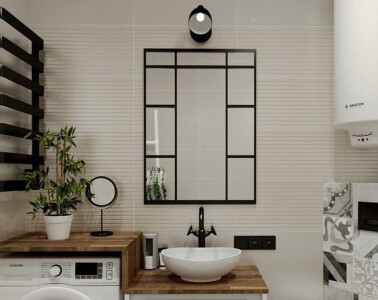 Effektives Spiegel in Industrielen und Loft Stil